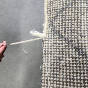 Handmade rug repair