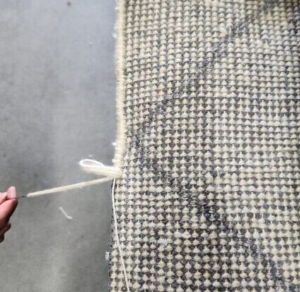 Rug repairing (serging)