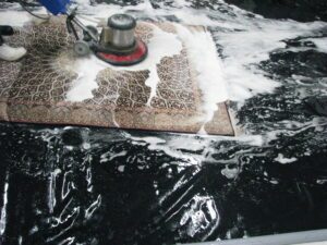 A yellow and black banner with an image of a dog.